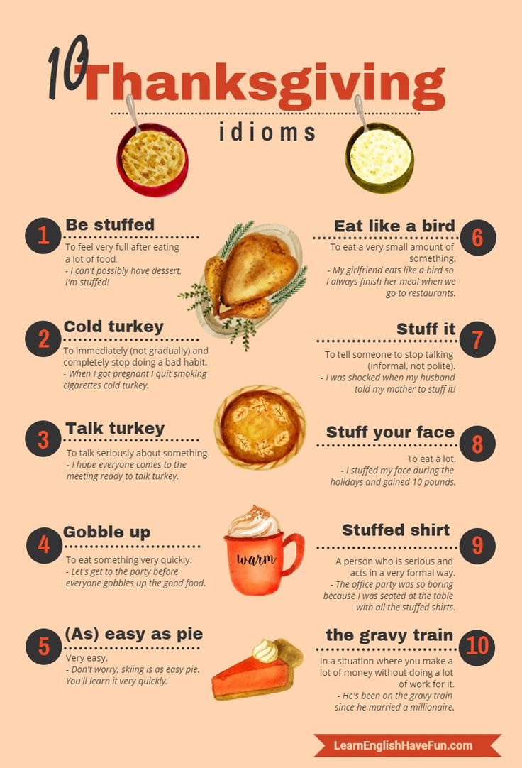 10 Fun Thanksgiving Idioms with regard to Thanksgiving Idioms Worksheet