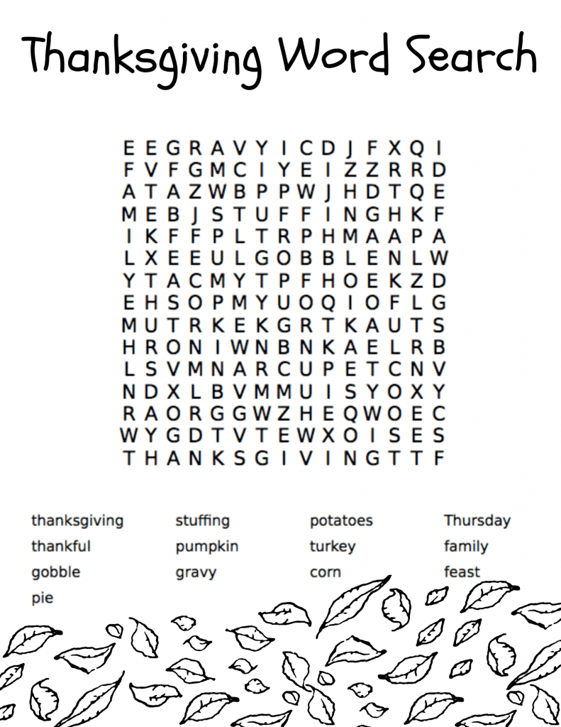 10 Thanksgiving Activities For Kids Plus Free Printables for Free Thanksgiving Printable Activities