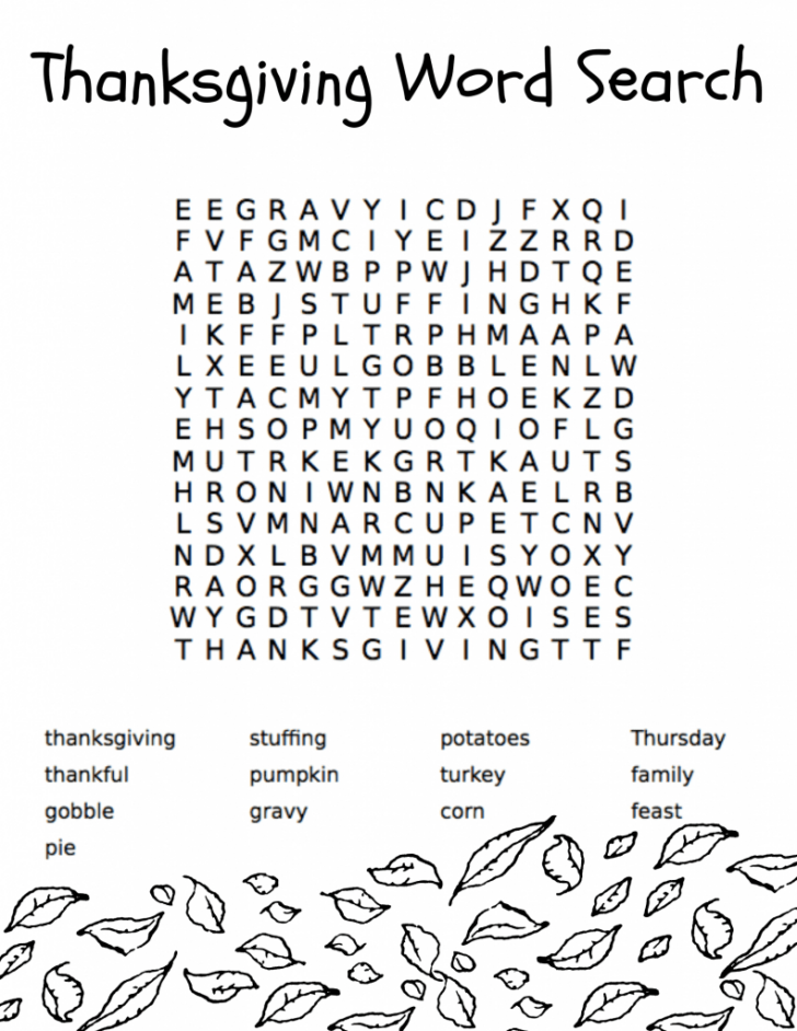 Thanksgiving Activity Printable