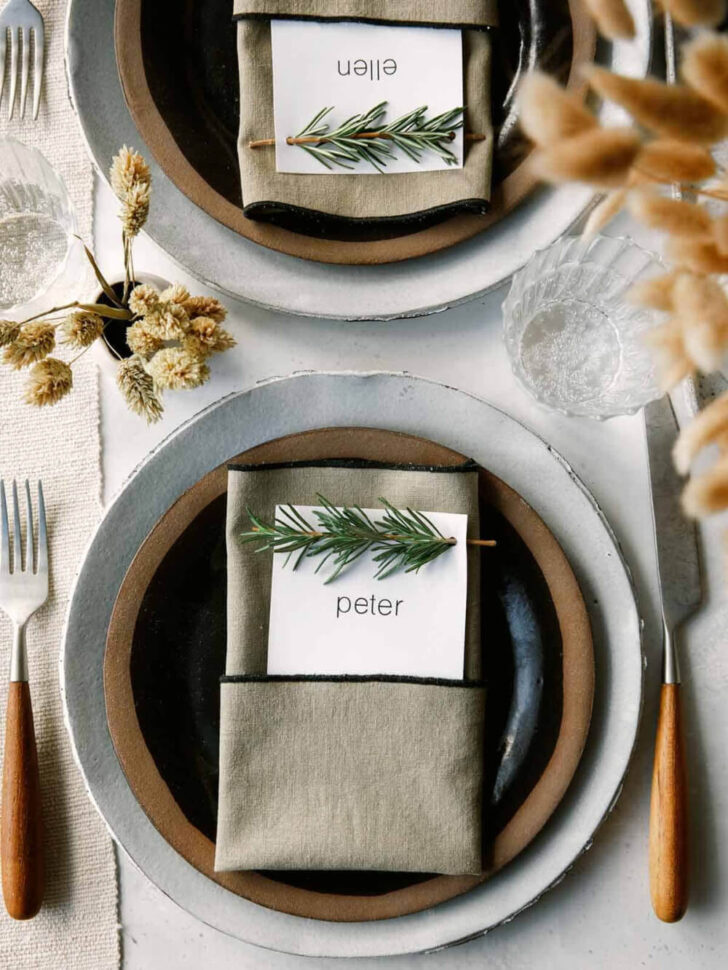 Thanksgiving Day Place Cards Ideas