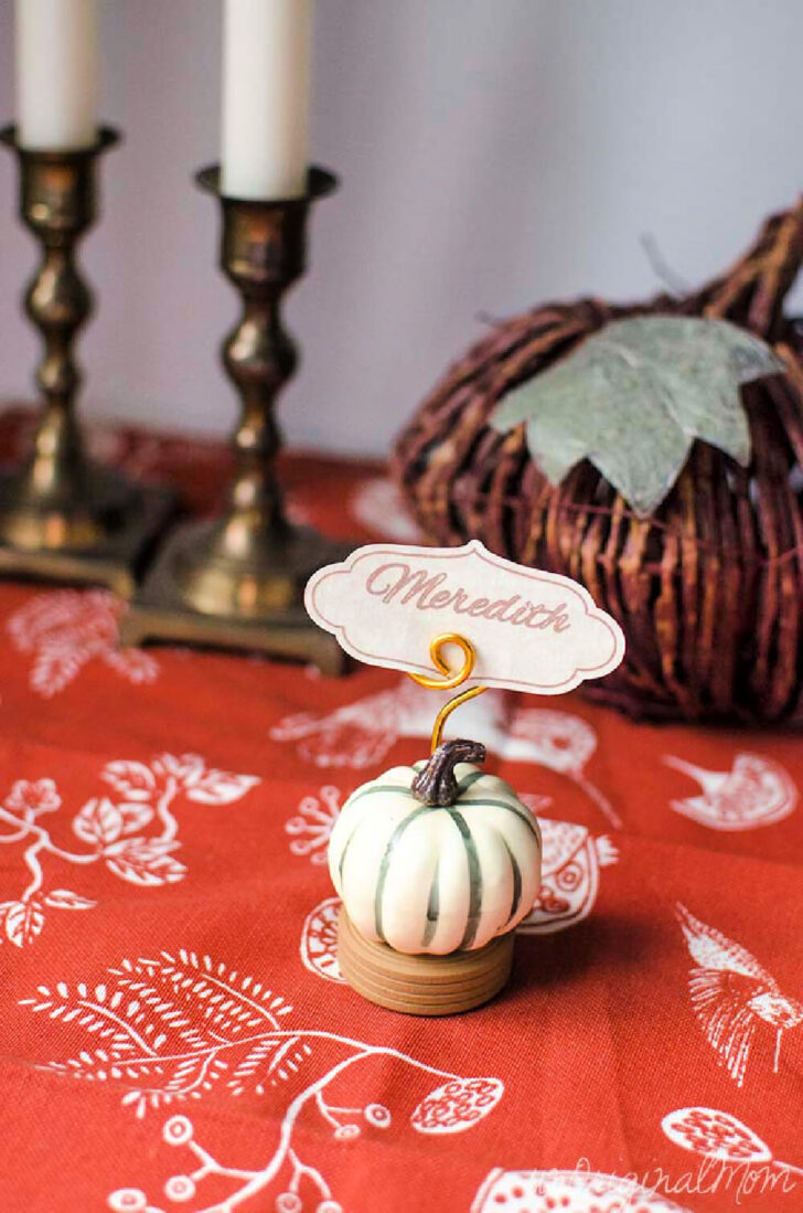 Thanksgiving Place Cards Holder