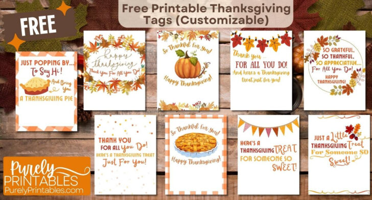 Free Printable Thanksgiving Labels