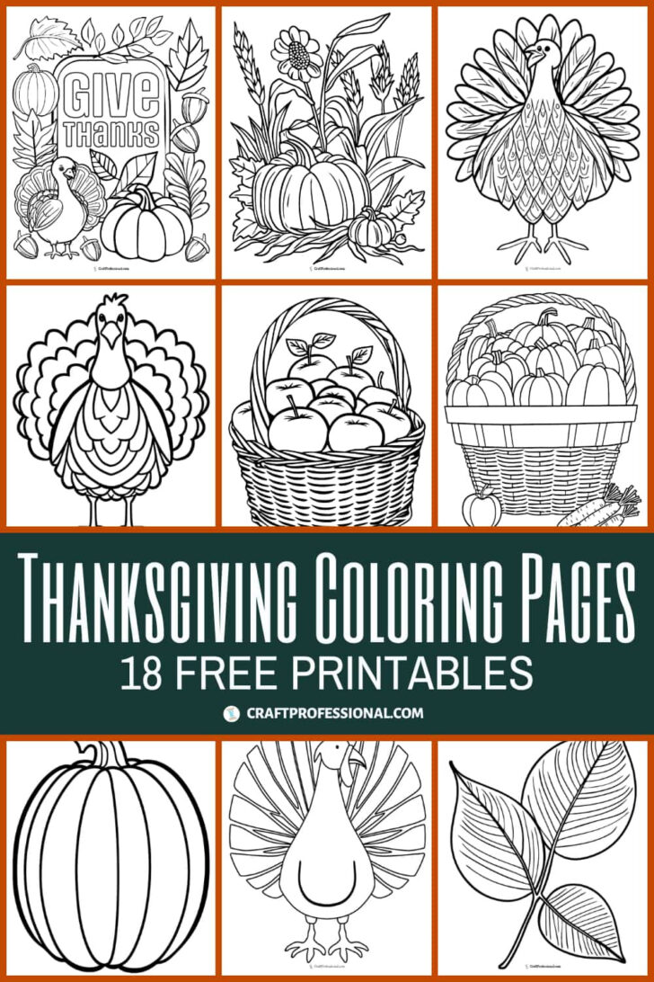 Thanksgiving Color Printables