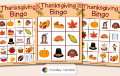 180 Thanksgiving Bingo Cards (Free Pdf Printables) throughout Thanksgiving Bingo Printable Free