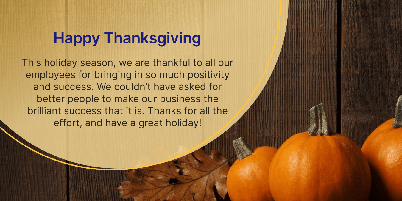 23+ Thanksgiving Messages For Employees To Spread Joy throughout Business Thanksgiving Messages For Cards