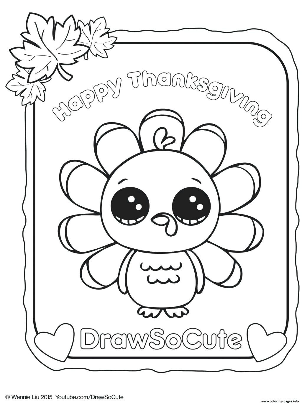 24+ Marvelous Photo Of Turkey Coloring Pages Printable inside Free Printable Cute Thanksgiving Turkey Coloring Pages