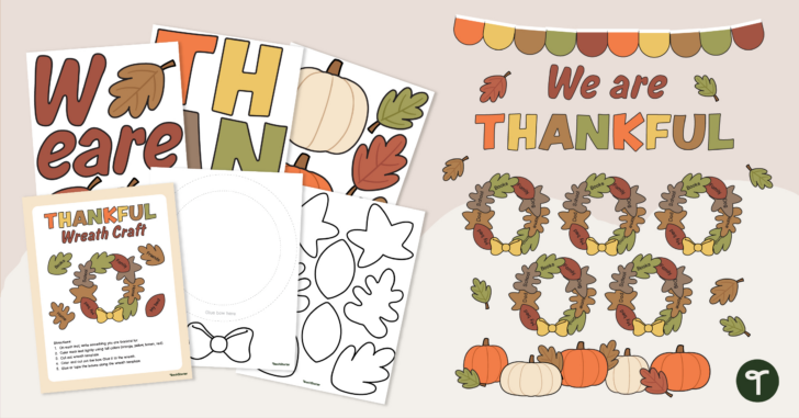 Free Thanksgiving Bulletin Board Printables