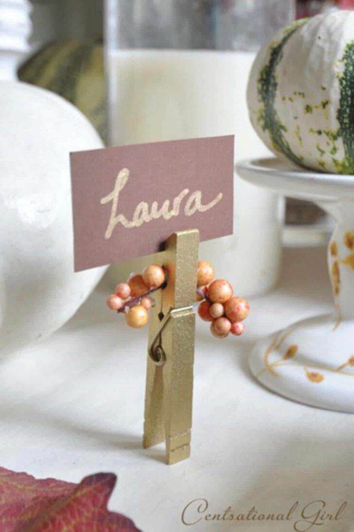 Fun Thanksgiving Place Cards Ideas