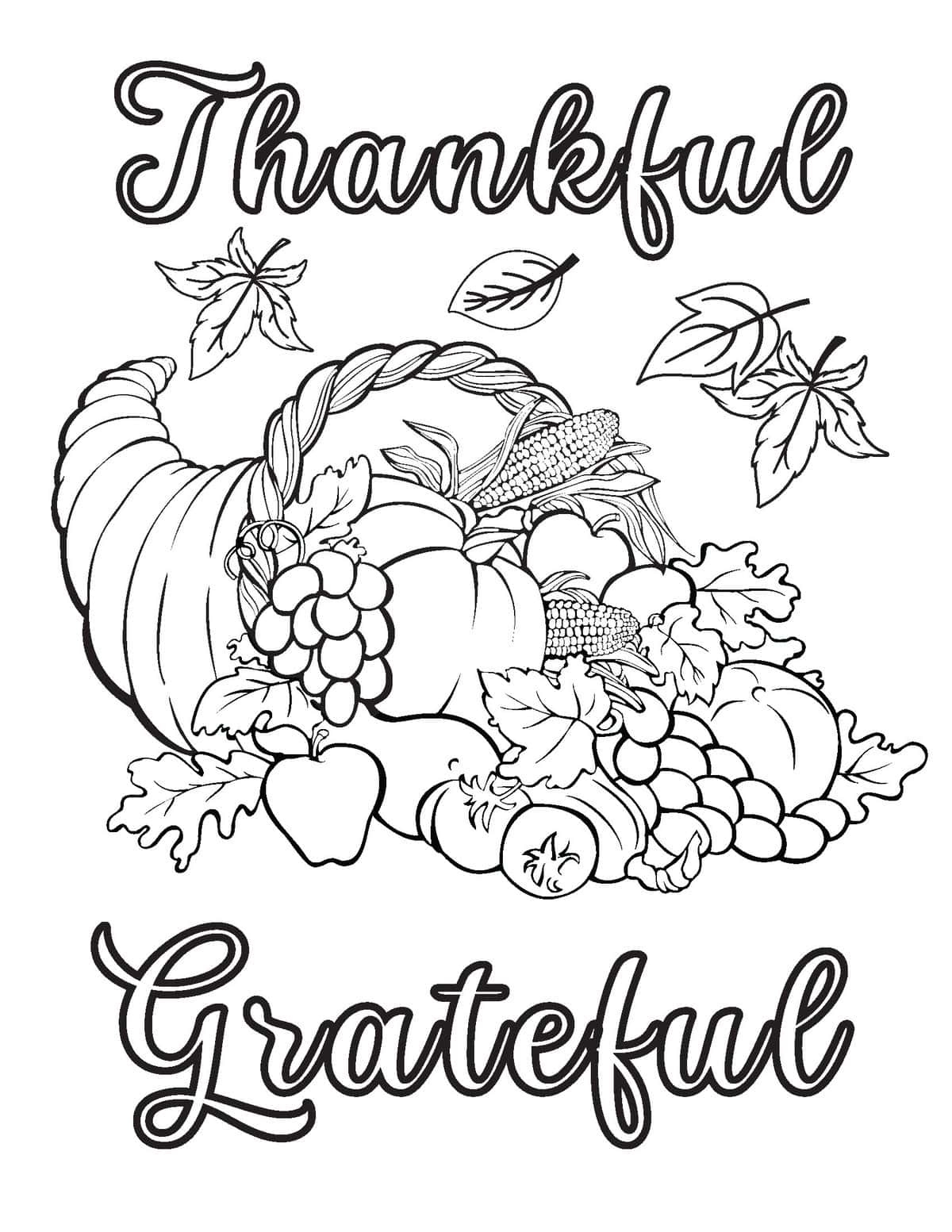 30 Free Thanksgiving Coloring Pages For Kids And Adults - Prudent for Thanksgiving Printable Coloring Pages For Adults