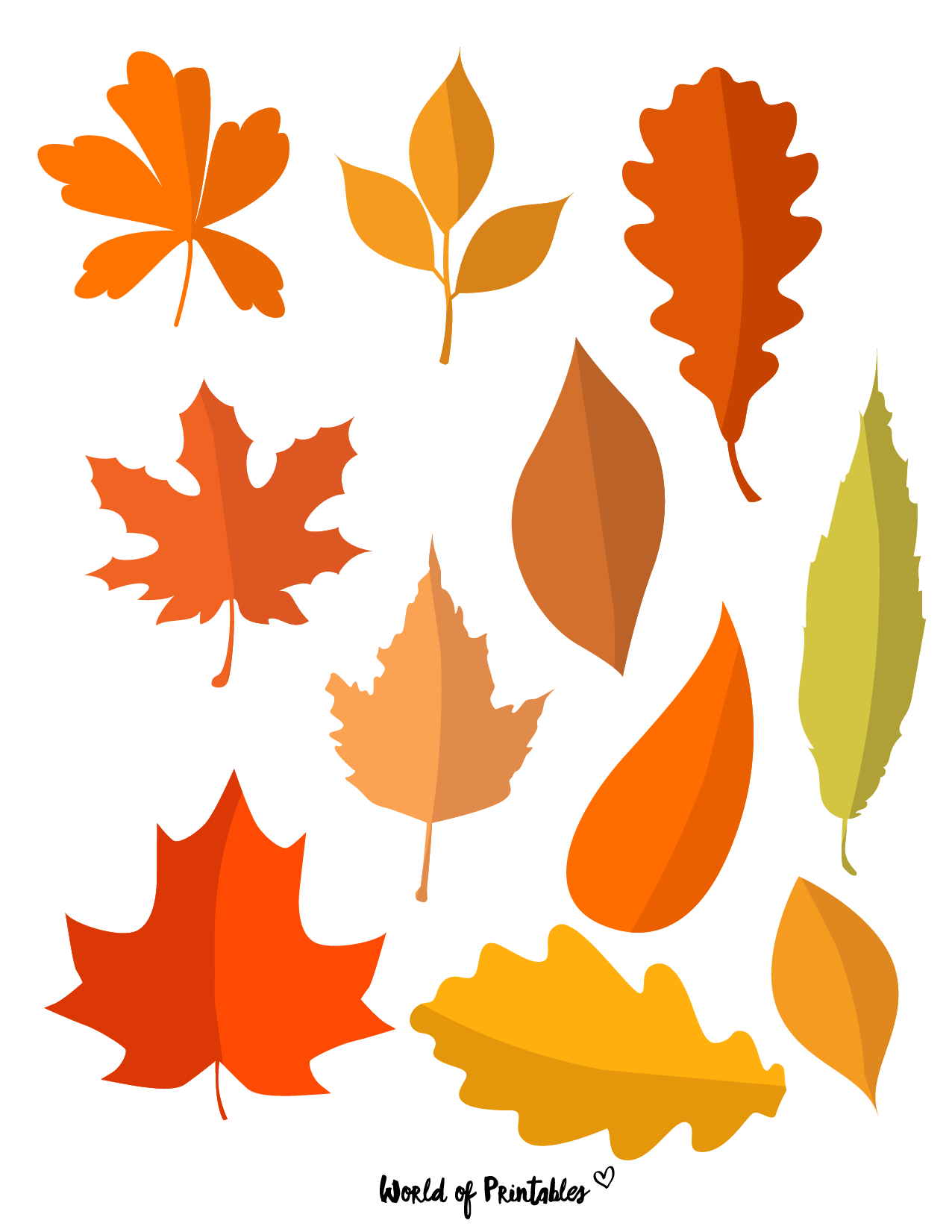 37 Printable Leaf Templates, Outlines &amp;amp; Shapes (Free) - World Of throughout Thanksgiving Leaf Printable