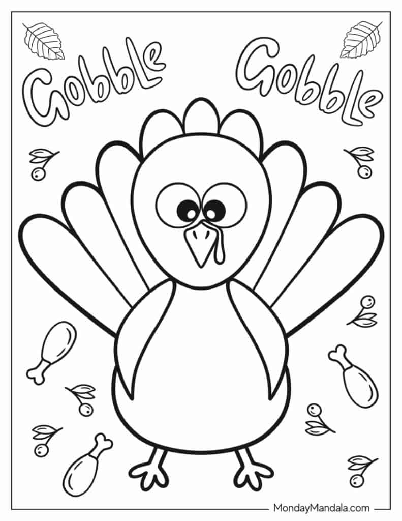 50 Thanksgiving Coloring Pages (Free Pdf Printables) in Free Printable Thanksgiving Coloring Pages For Preschoolers