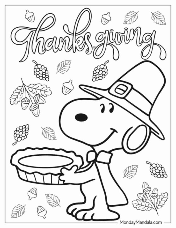 Thanksgiving Printables Coloring Pages