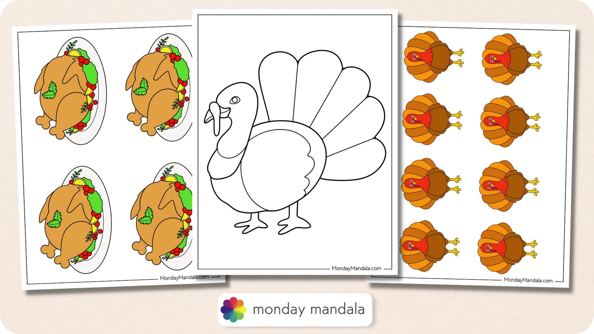 62 Turkey Templates (Free Pdf Printables) for Thanksgiving Patterns Printable