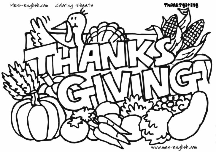 Thanksgiving Worksheets Coloring