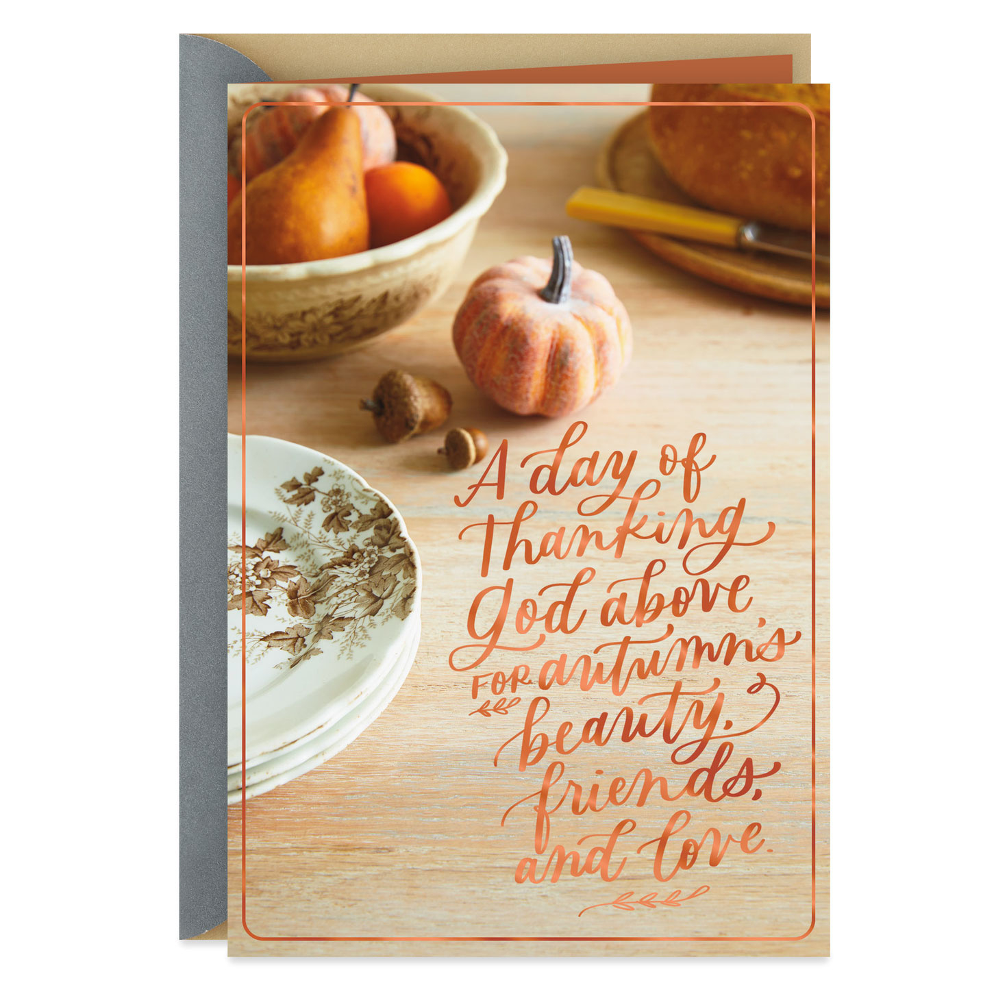 A Day Of Thanking God Above Religious Thanksgiving Card - Greeting for Christian Thanksgiving Messages For Cards