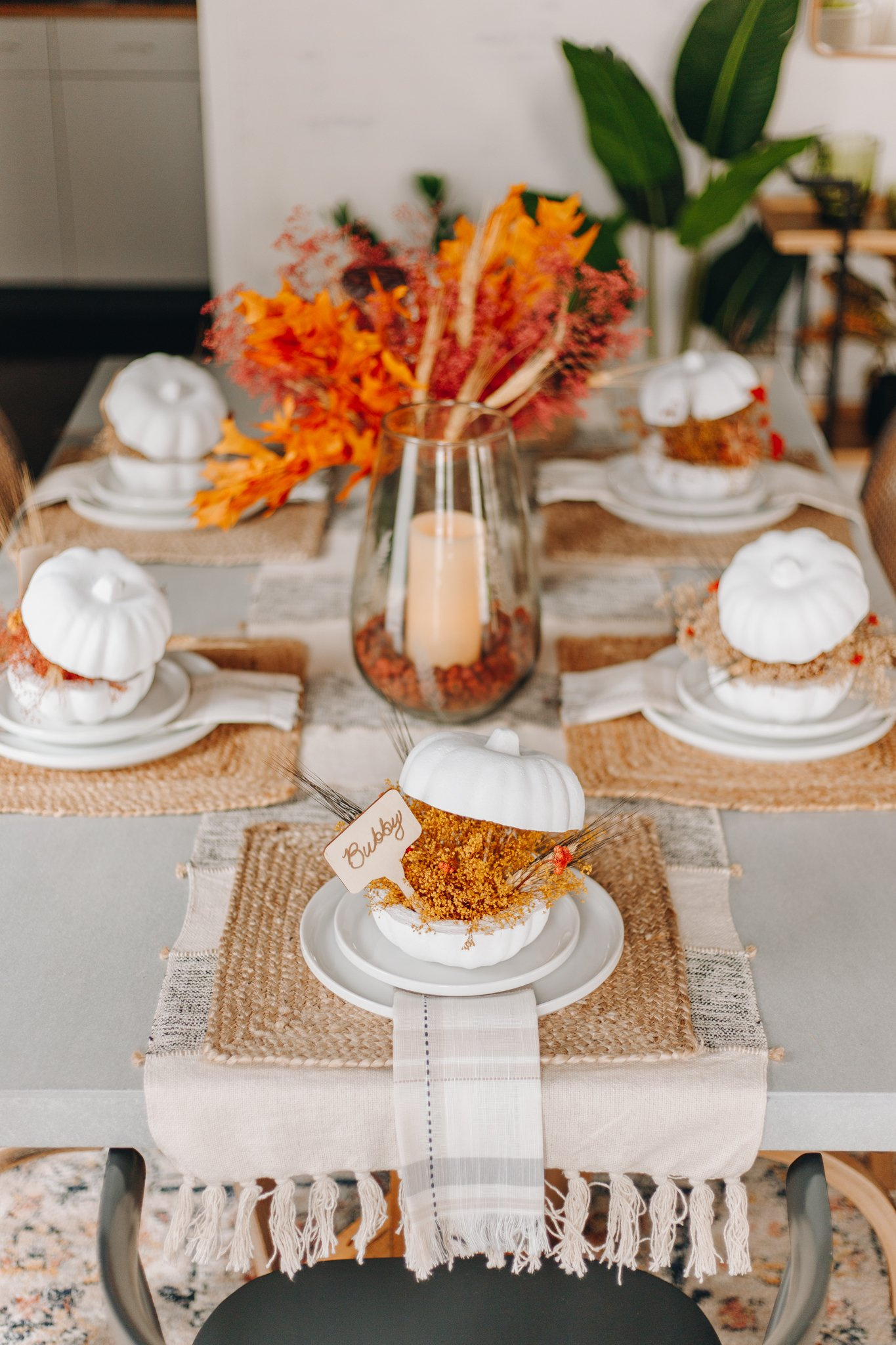 A Little Fall On Your Thanksgiving Table: Creative Place Cards in Place Cards For Thanksgiving Dinner