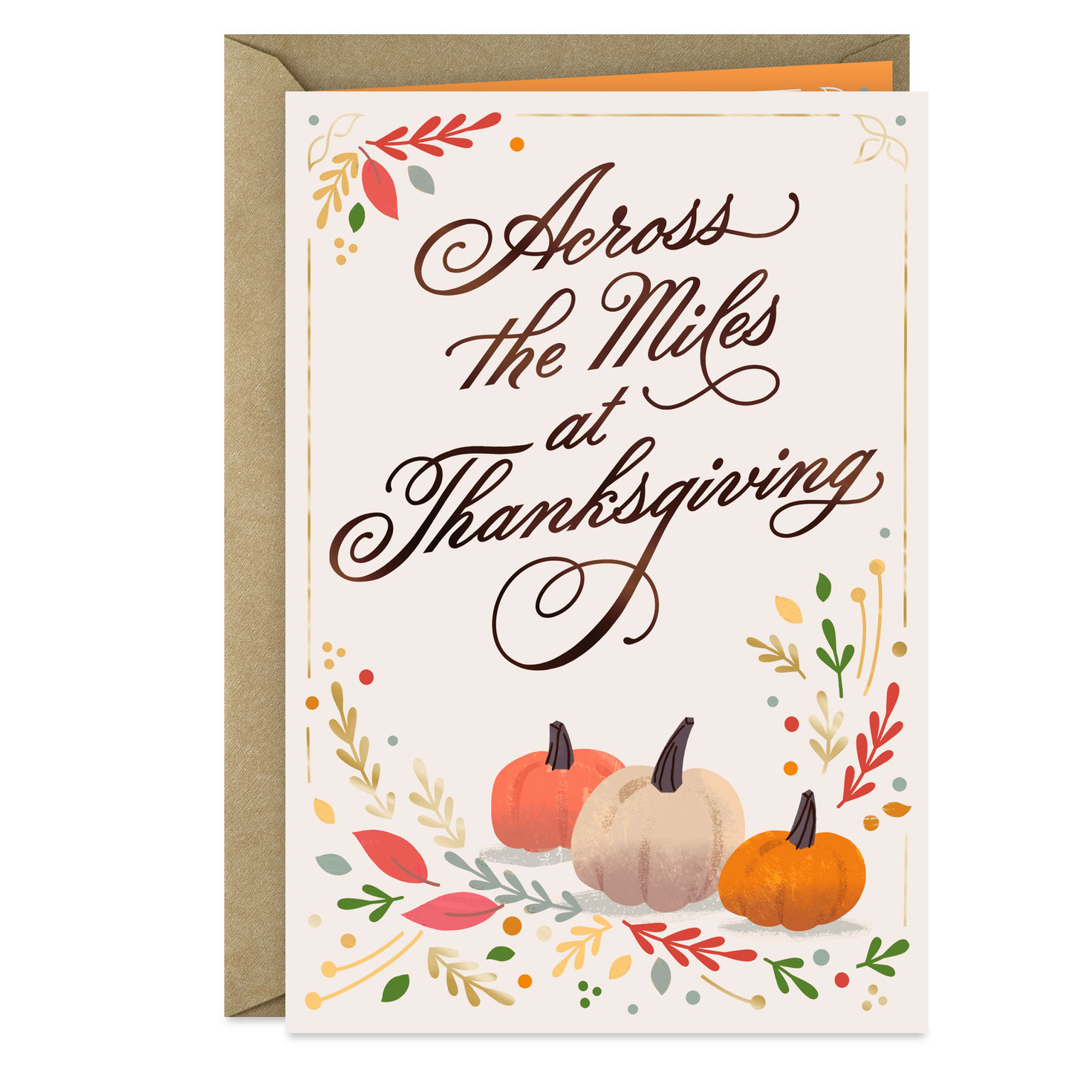 Always Close In Heart Across The Miles Thanksgiving Card in Hallmark Thanksgiving Cards