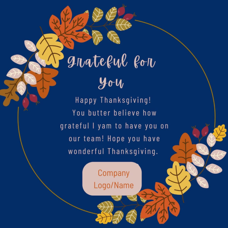 Company Thanksgiving Cards