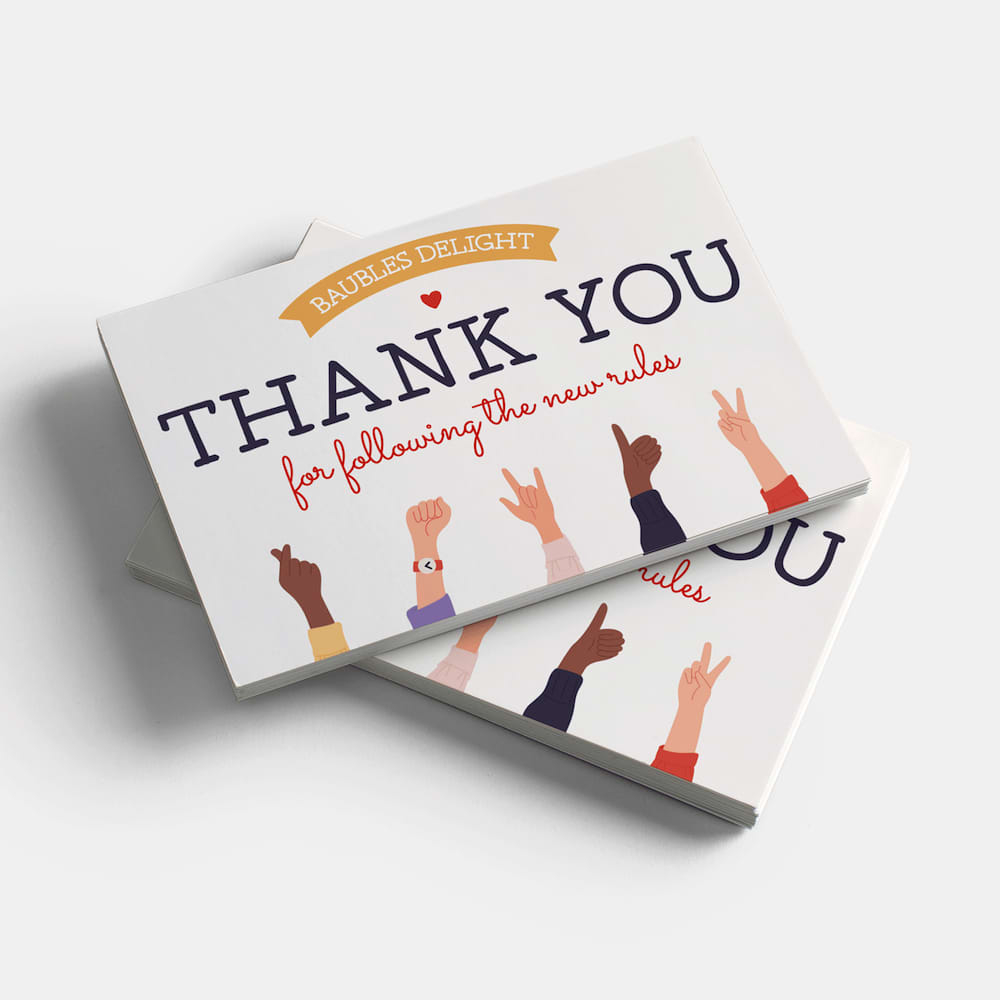 Build Loyalty With Small Business Thank You Cards | Vistaprint with Thanksgiving Cards Vistaprint