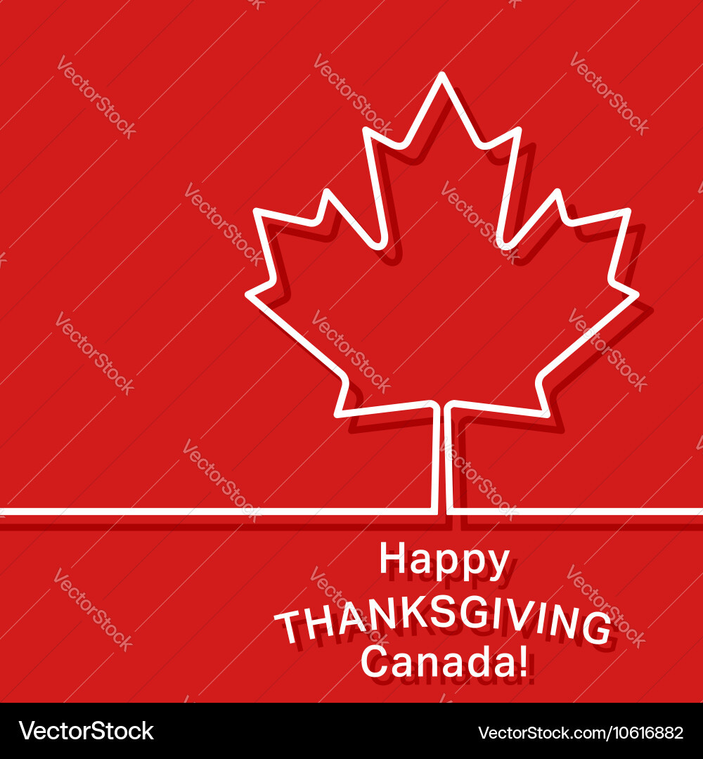 Canada Thanksgiving Card Royalty Free Vector Image within Canadian Thanksgiving Cards