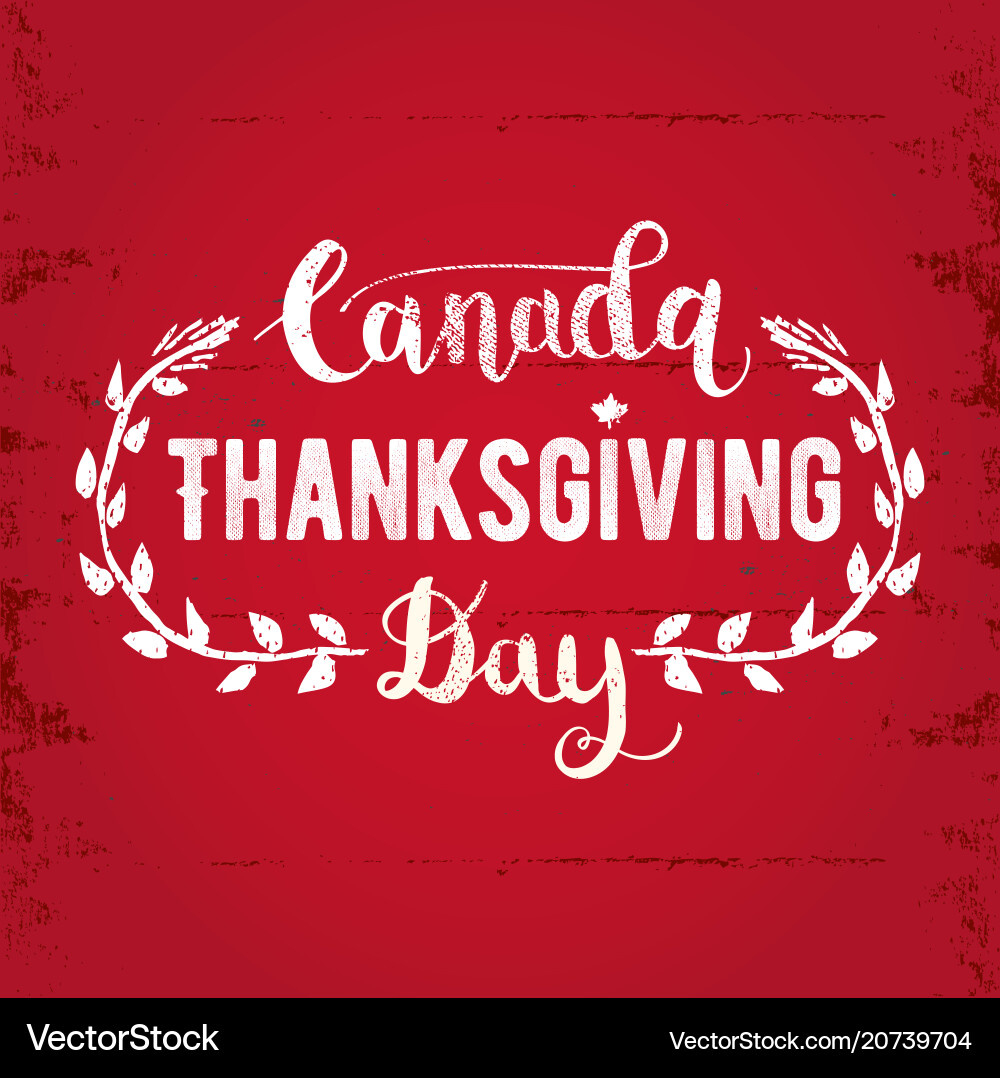 Canada Thanksgiving Day Greeting Card Happy Vector Image pertaining to Canadian Thanksgiving Cards