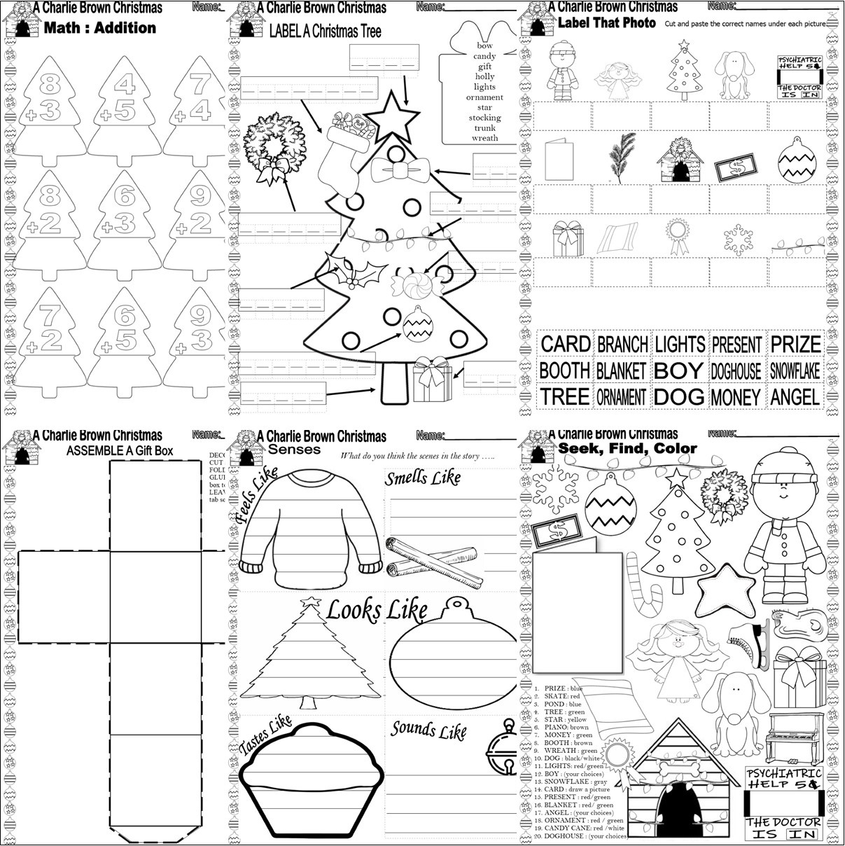 Charlie Brown Christmas Activity Worksheets Word Search Writing in A Charlie Brown Thanksgiving Math Worksheet Answers