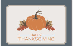 Classic Thanksgiving Pumpkin Greeting Card – 5068 | Warwick for Thanksgiving Holiday Cards