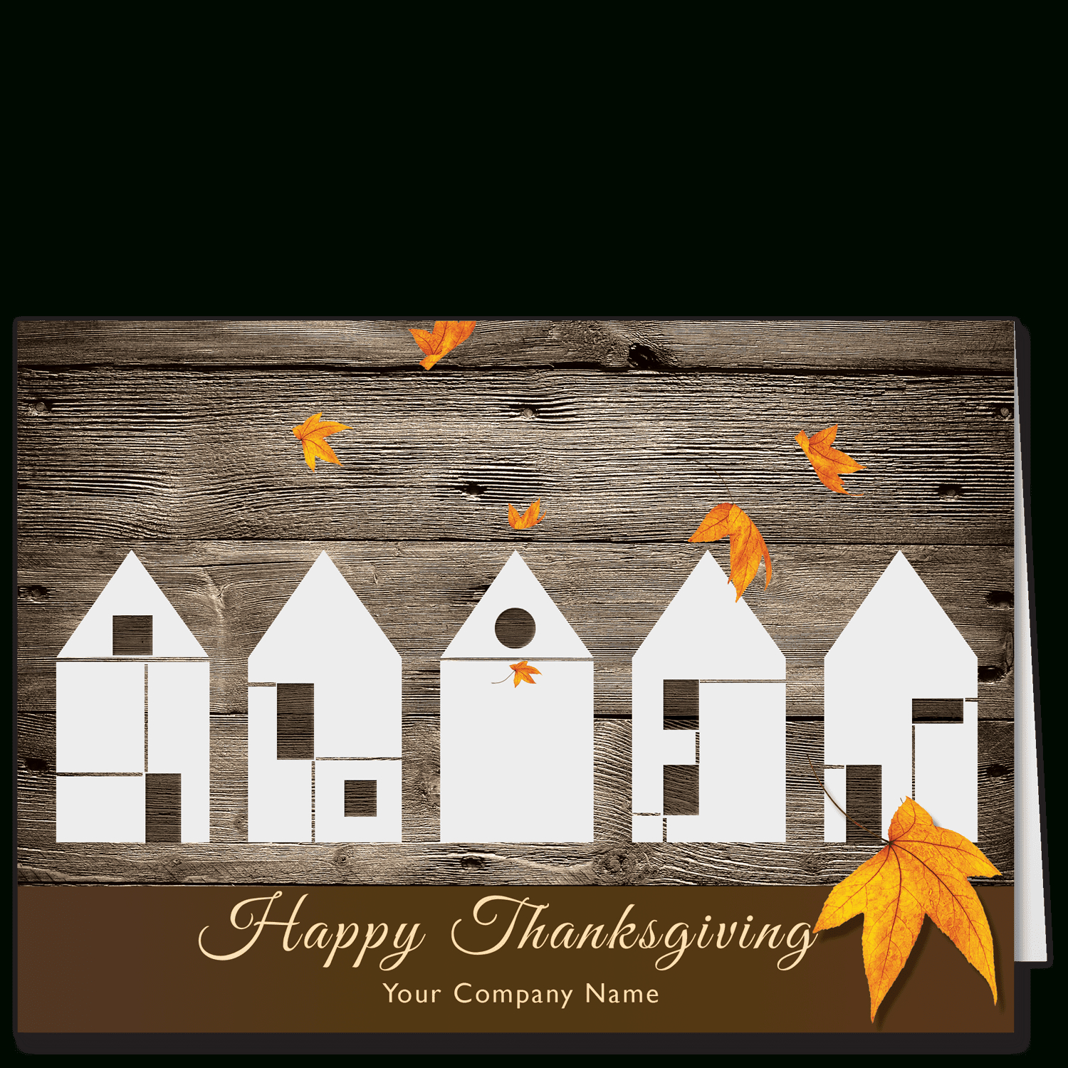 Company Thanksgiving Cards | Type 5 Construction Fall | Cardphile for Thanksgiving Day Cards Business