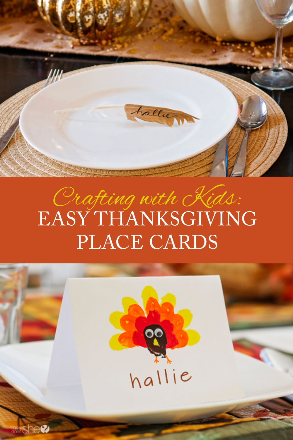 Crafting With Kids: Easy Thanksgiving Place Cards throughout Simple Thanksgiving Place Cards