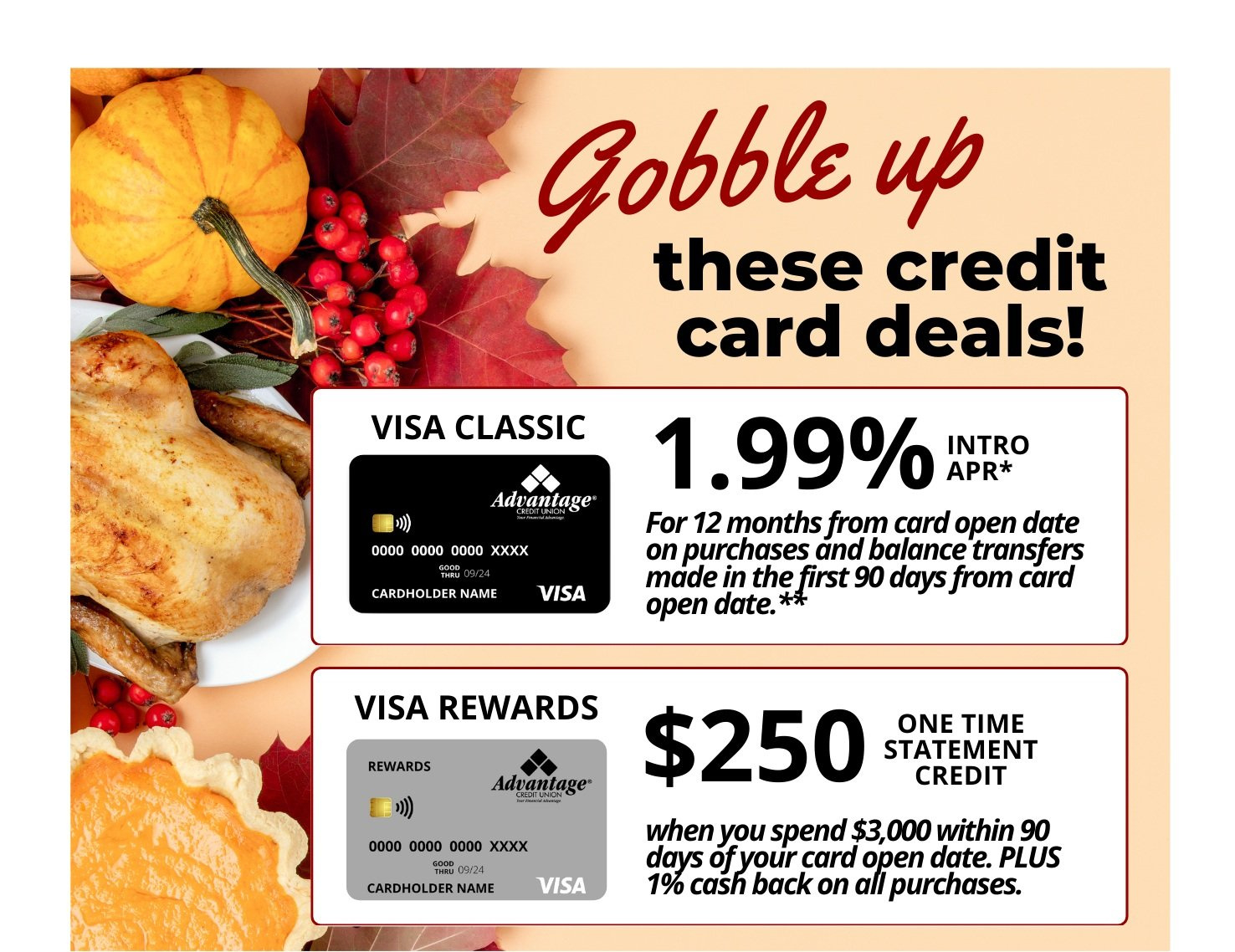 Credit Cards — Advantage Credit Union within Credit Cards Offers For Thanksgiving