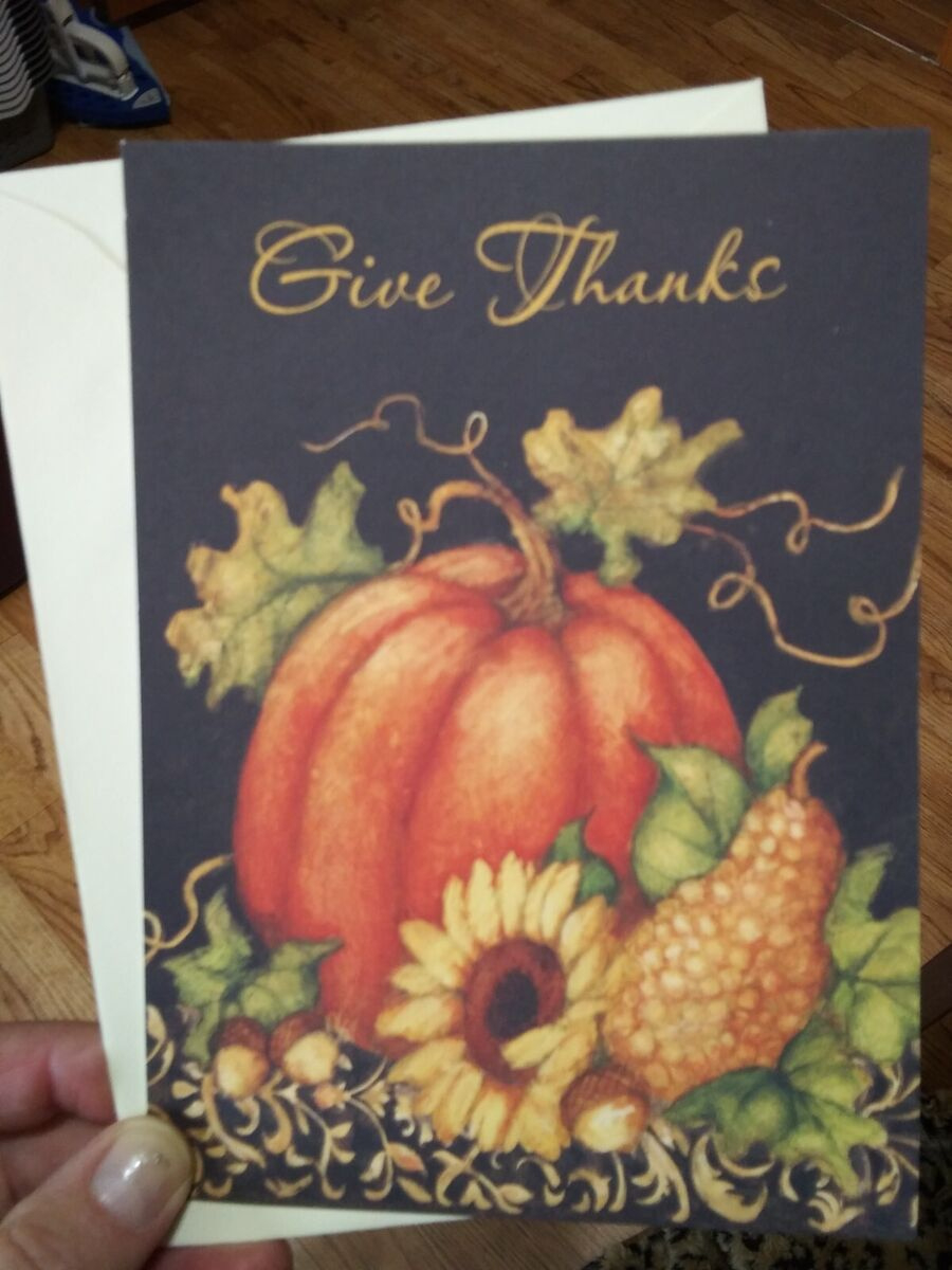 Current Thanksgiving Greeting Cards &amp;amp; Invitations For Sale | Ebay throughout Current Thanksgiving Cards