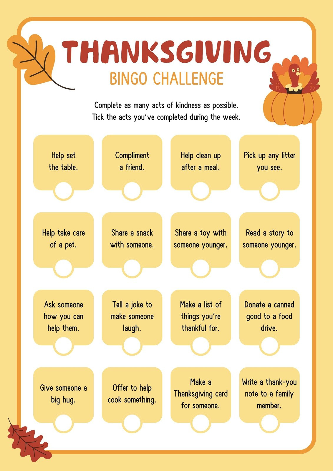 Customize 261+ Thanksgiving Worksheet Templates Online - Canva inside Thanksgiving Challenge Worksheet Answers