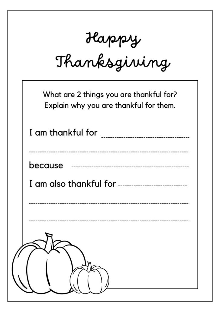 Thanksgiving Day Worksheets