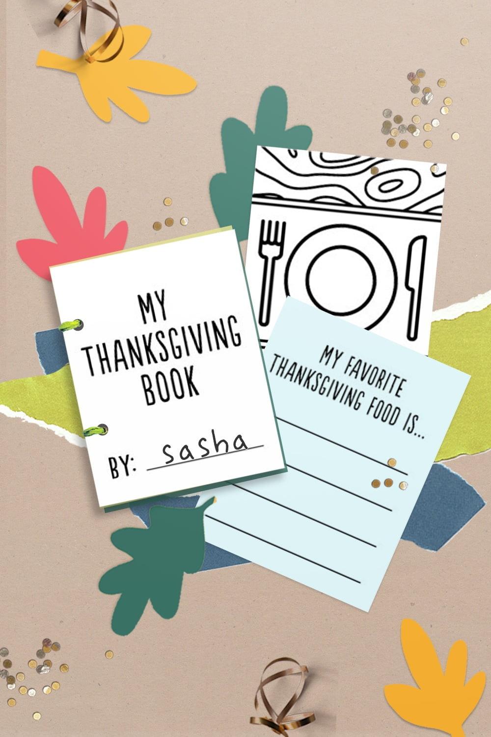 Cute Free Printable Thanksgiving Activity Books For Kids! with Free Printable Thanksgiving Mini Books