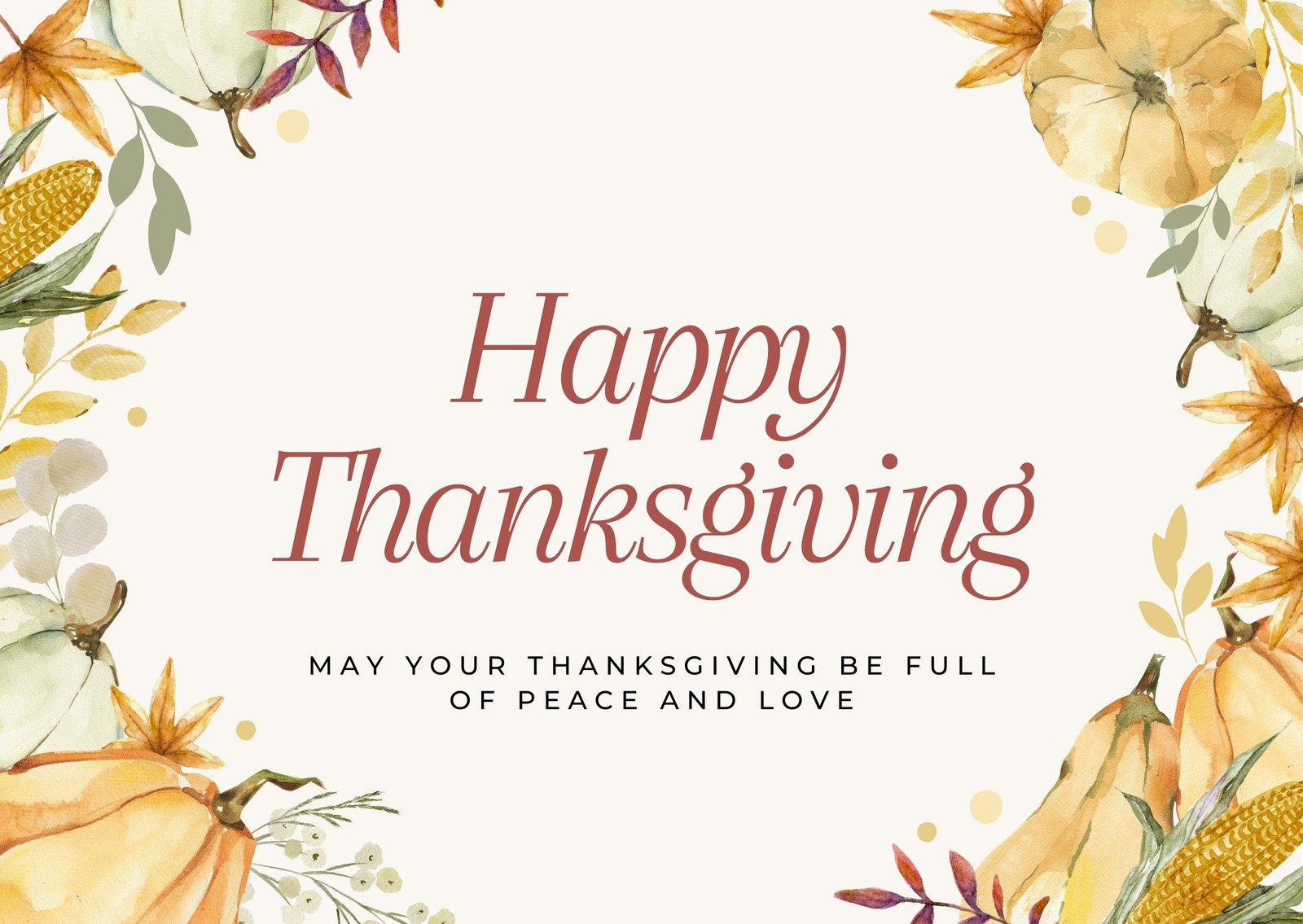 Design And Print Custom Landscape Thanksgiving Cards | Canva for Greeting Cards Happy Thanksgiving