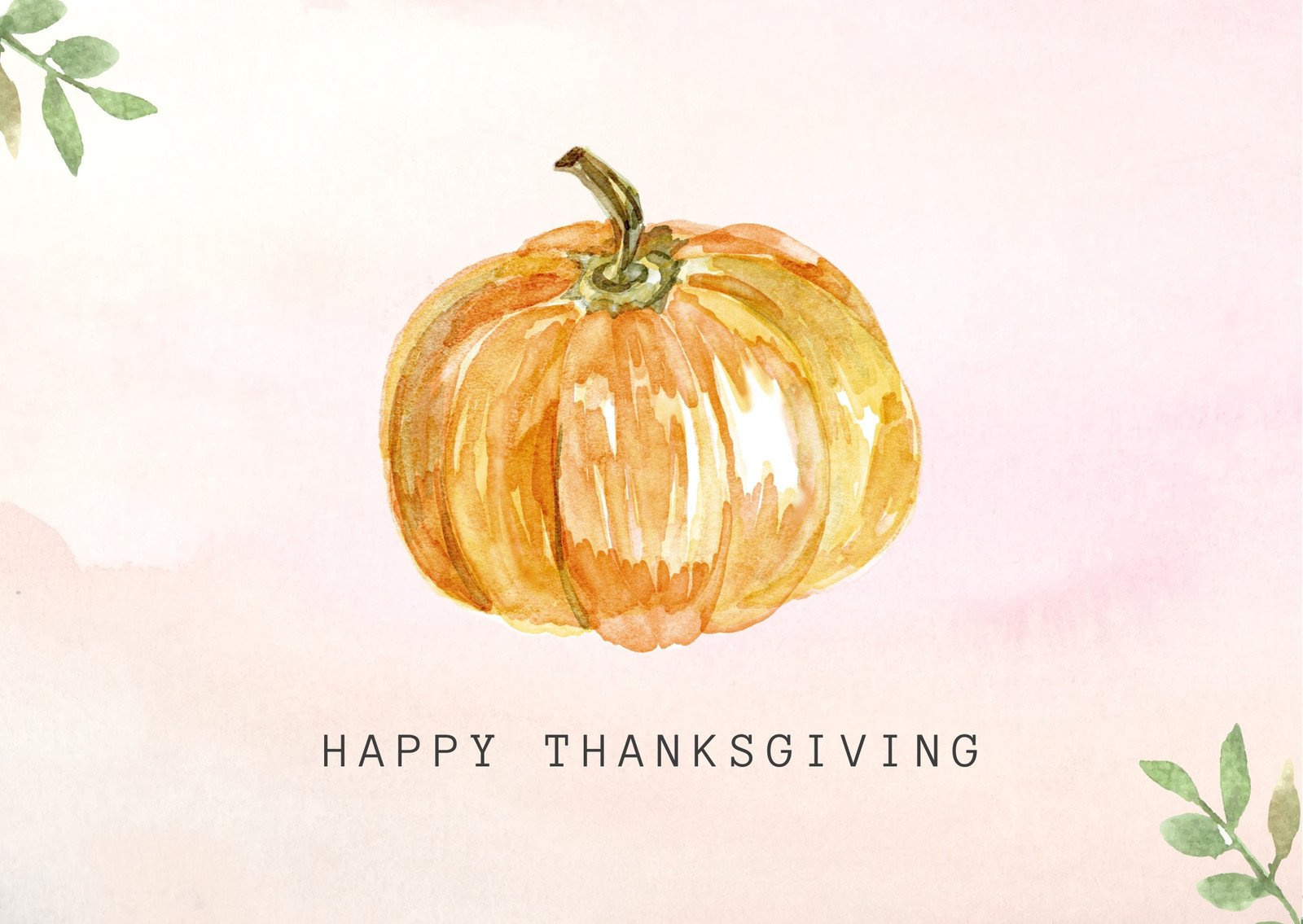 Design And Print Custom Landscape Thanksgiving Cards | Canva pertaining to Thanksgiving Cards Cute