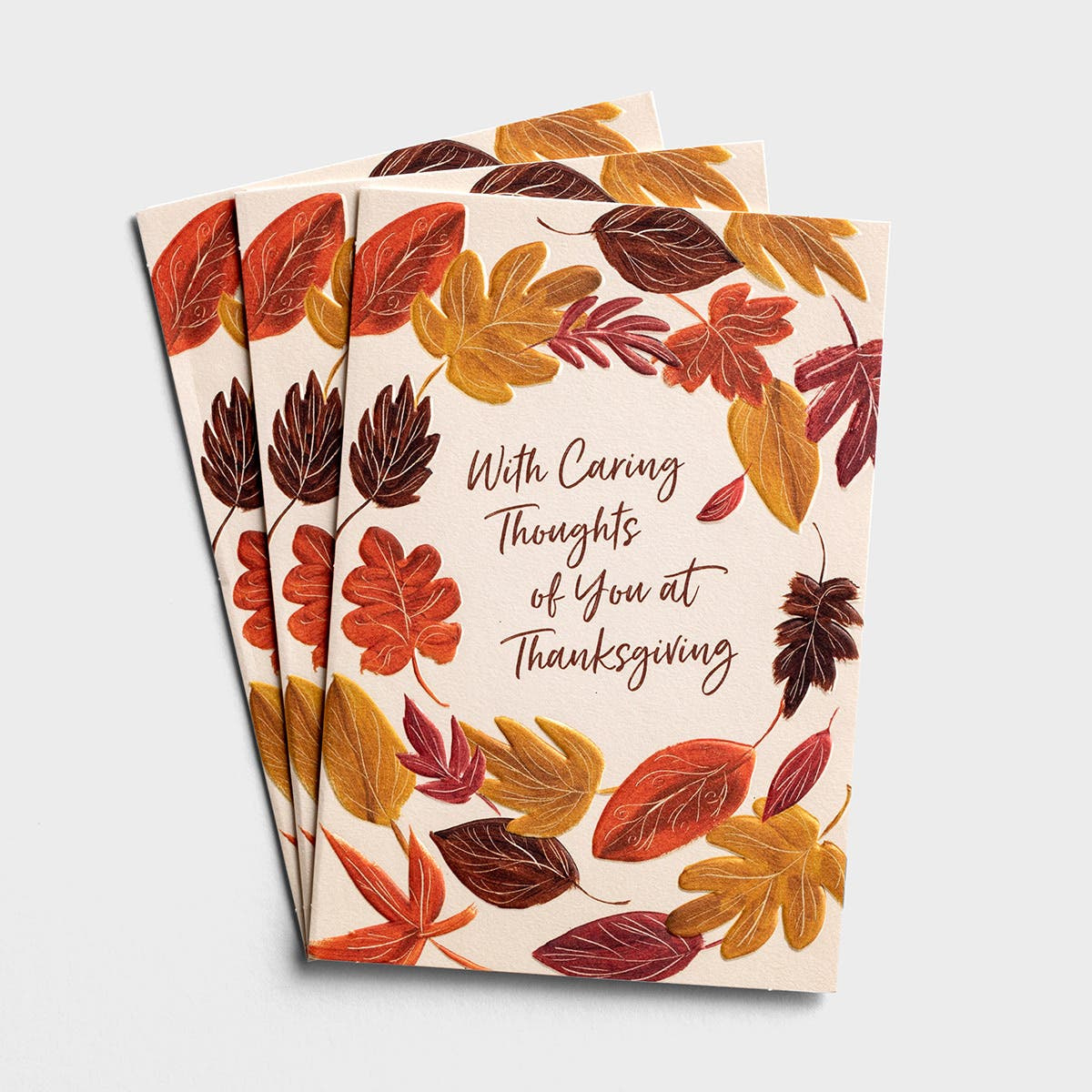 Difficult Thanksgiving - Caring Thoughts - 3 Greeting Cards for Thanksgiving and Christmas Cards