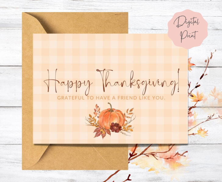 Thanksgiving Cards to a Friend