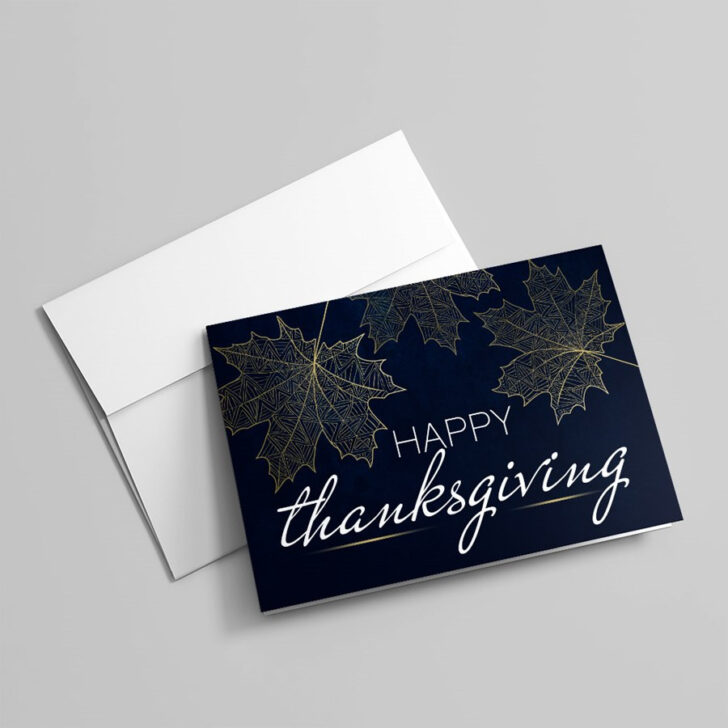 Black Thanksgiving Cards