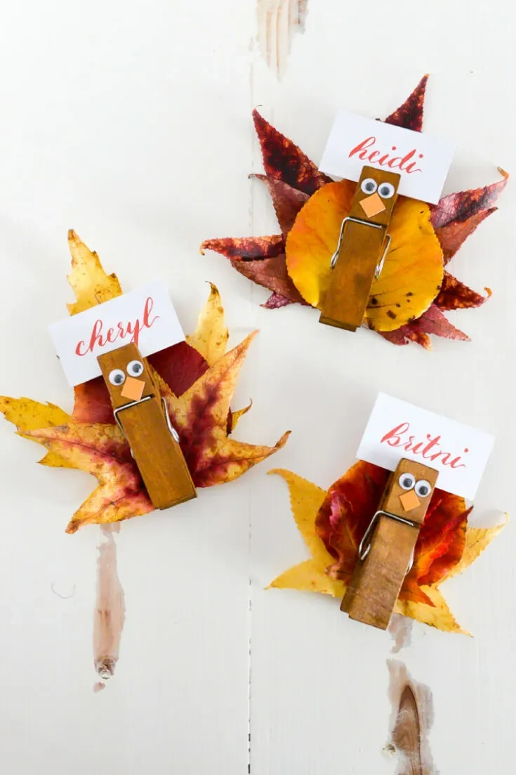 Diy Place Cards For Thanksgiving - My Turn For Us for Simple Thanksgiving Place Cards