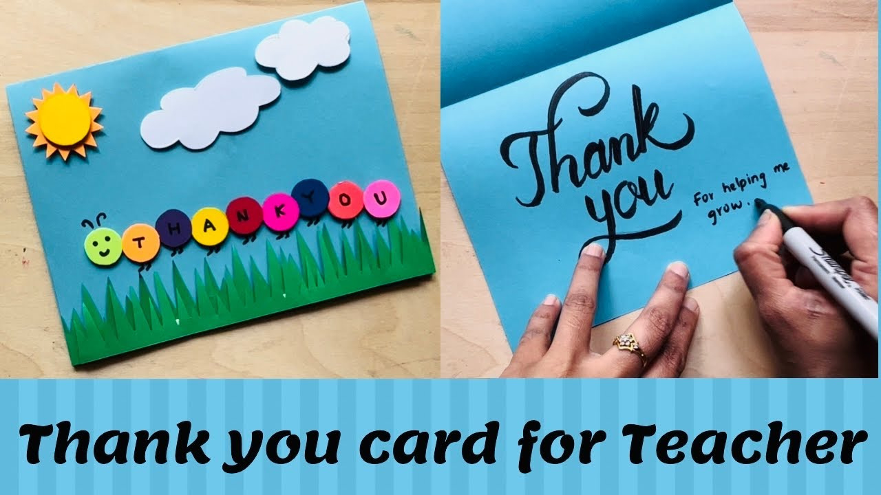 Diy Thank You Card For Teacher | Teacher’s Day Card Ideas | Thank You For Helping Me Grow Card regarding Thanksgiving Cards Ideas For Teachers