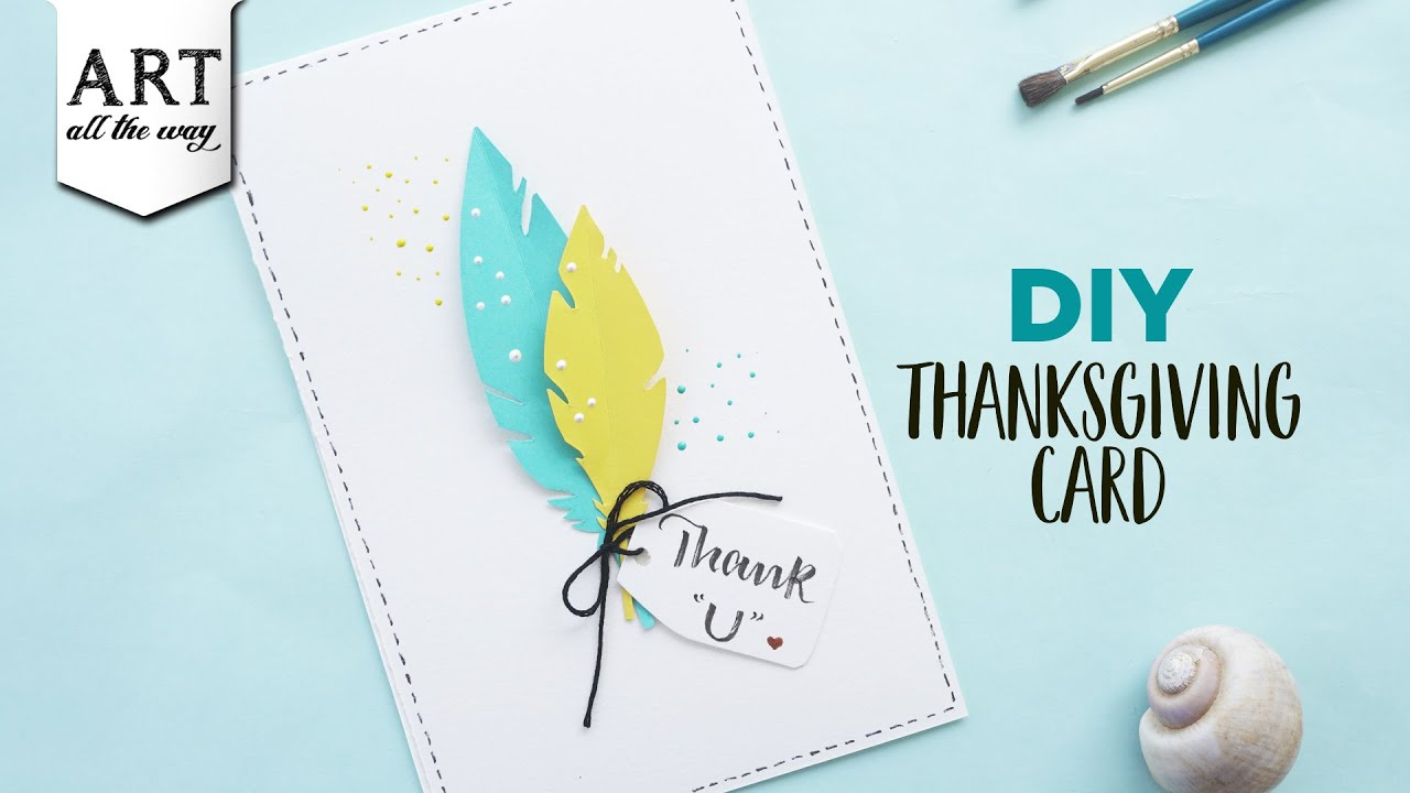 Diy Thanksgiving Card | Handmade Cards | Simple Gift Ideas in Homemade Thanksgiving Day Cards