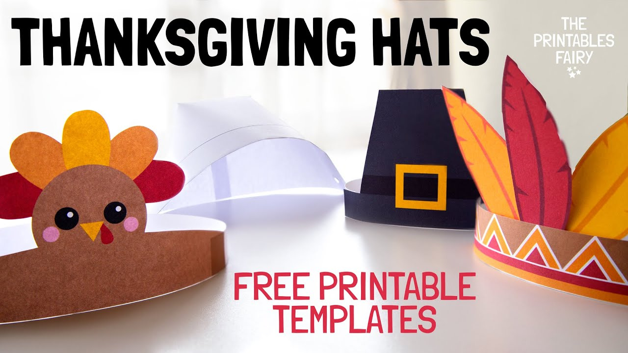 Diy Thanksgiving Hats For Kids - The Printables Fairy in Free Printable Thanksgiving Hats