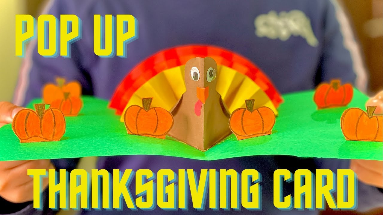 Diy Thanksgiving Pop Up Card inside Pop Up Thanksgiving Cards