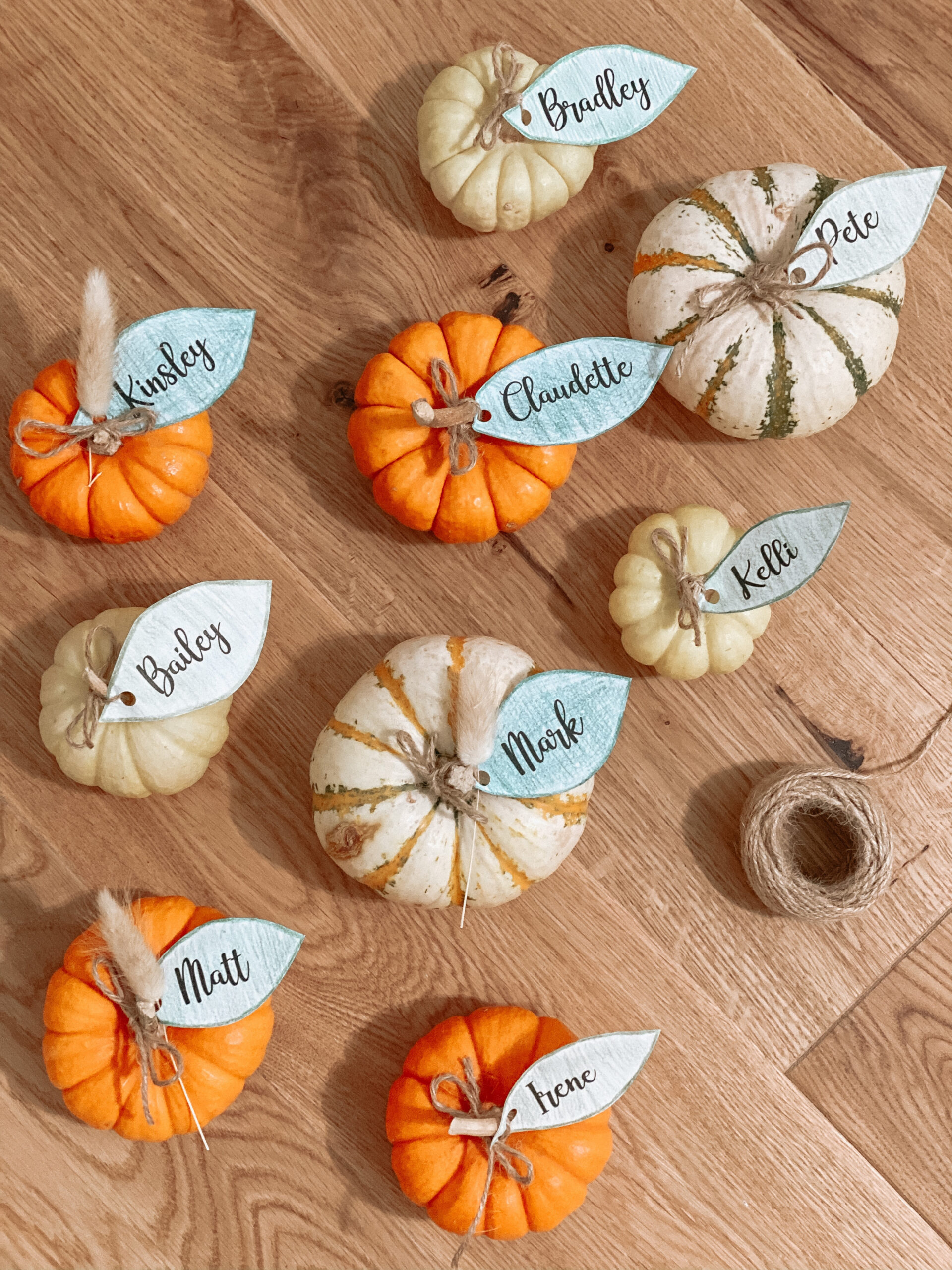 Diy Thanksgiving Pumpkin Name Cards – Claudette&amp;#039;S Corner for Diy Thanksgiving Name Cards