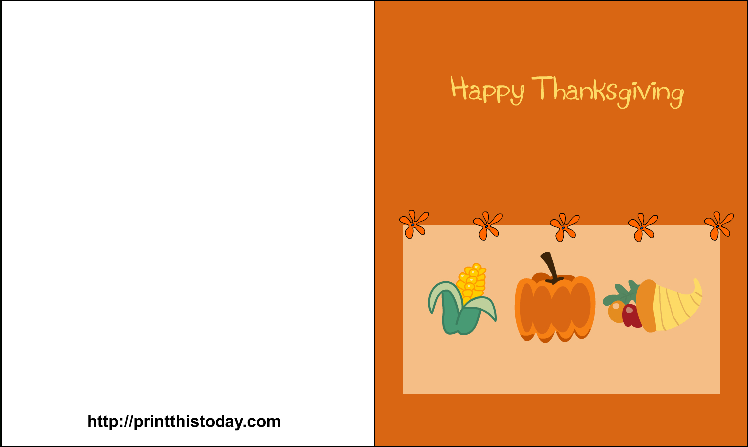 Download Premium Printable Thanksgiving Note Cards 25 Free inside Happy Thanksgiving Cards Free Download