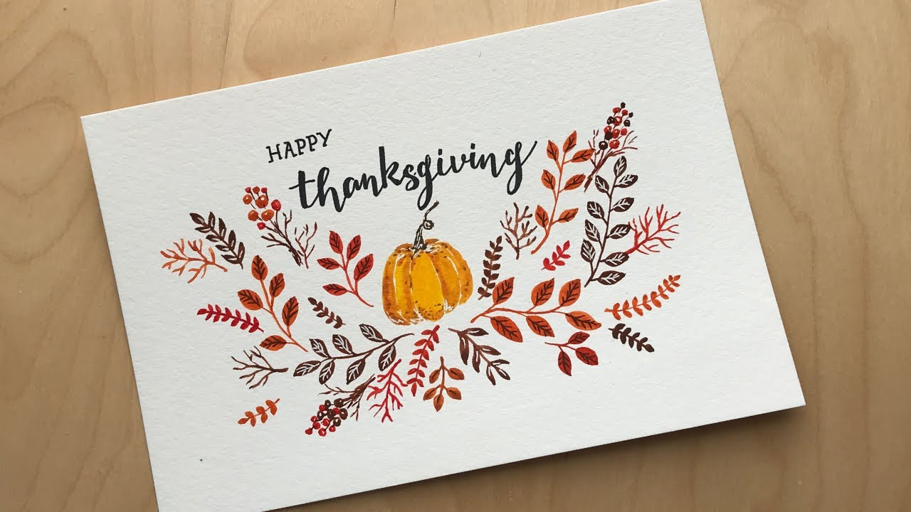 Easy Thanksgiving Card Ideas for Easy Thanksgiving Cards Ideas