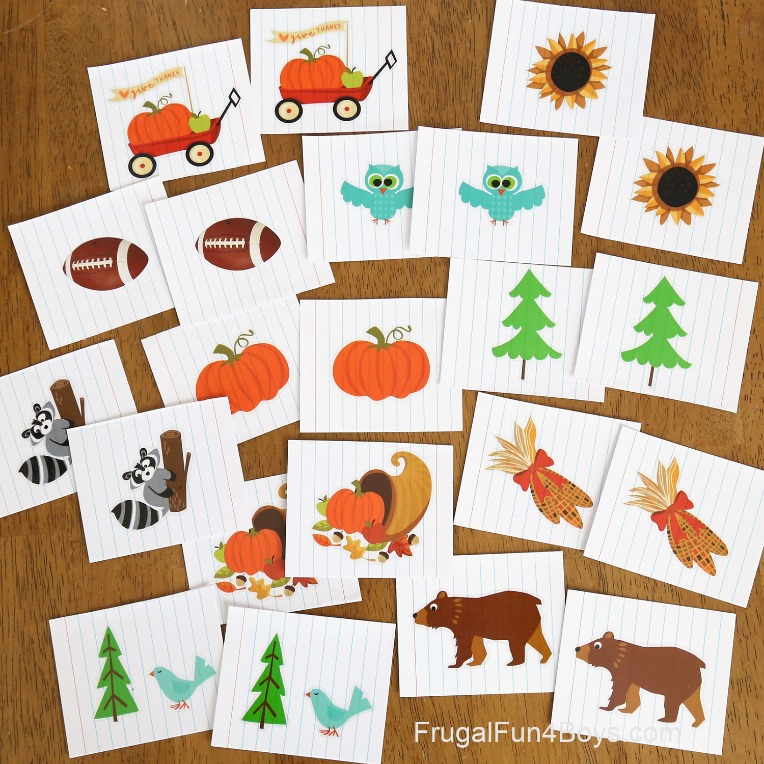 Easy Thanksgiving Games For Kids - Frugal Fun For Boys And Girls with Thanksgiving Cards Games