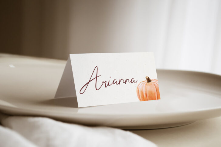 Place Cards For Thanksgiving Dinner