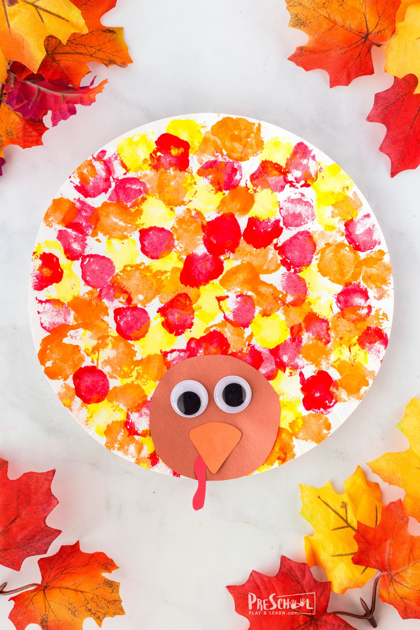 🦃 Paper Plate Fall Turkey Craft For Preschoolers In November throughout Preschool Thanksgiving Crafts Printables